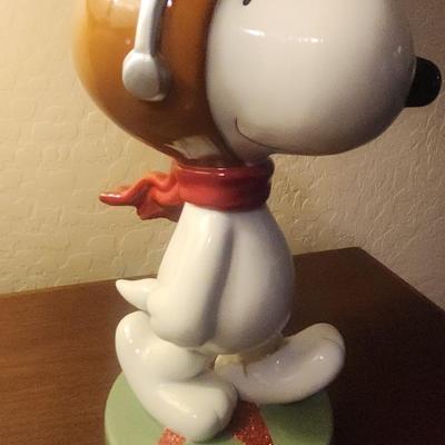 Snoopy Flying Ace Porcelain Statue 