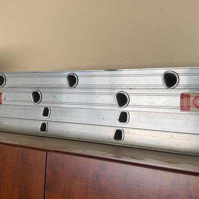 Two Aluminum Extension Ladders (28 And 13 Foot) 
