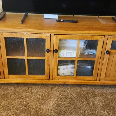 Solid Wood T.V. Entertainment Center 