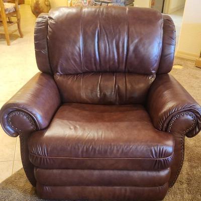 Oversized Brown Reclining Chair