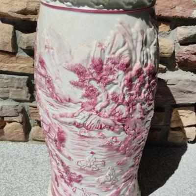 Ceramic Asian Large Vase/Umbrella Stand