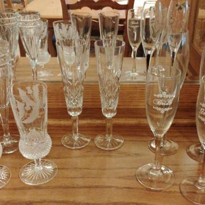 Champagne For 2: Tiffany Co., Orrefors Sweden, Unmarked Crystal