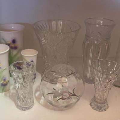 Beautiful Crystal, Glass and Ceramic Vases