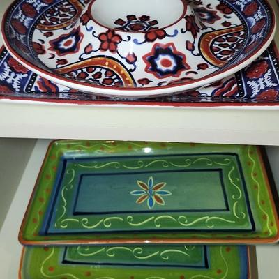 Colorful Ceramic Serving Platters