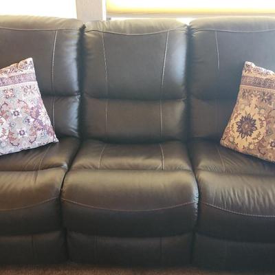 Ashley Furnishings Reclining Power Sofa/ Dark Brown #2