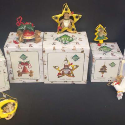 Charming Tails Christmas Ornaments Lot – Includes “Twinkle, Twinkle” With Boxes