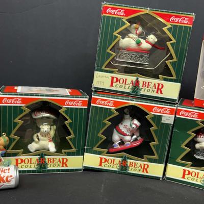 Coca-Cola Polar Bear Sleigh Ride Ornament & Holiday Collection