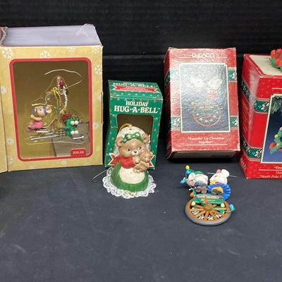 Charming Enesco & Holiday Ornaments Featuring "Firehouse Friends"
