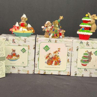 Charming Tails Holiday Figurines Featuring “Indulge Yourself” by Enesco