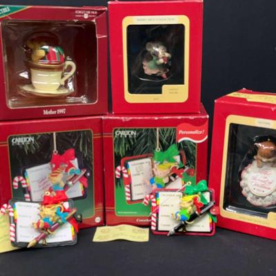 Carlton Cards “Mother 1997” Ornament with Christmas Wishes & Merry Mice Collection