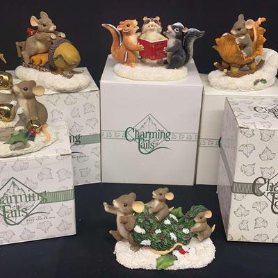 Charming Tails Figurines By Dean Griff – Adorable Holiday Scenes – With Original Boxes