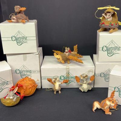 Charming Tails By Dean Griff And More – Autumn Ornaments With Original Boxes