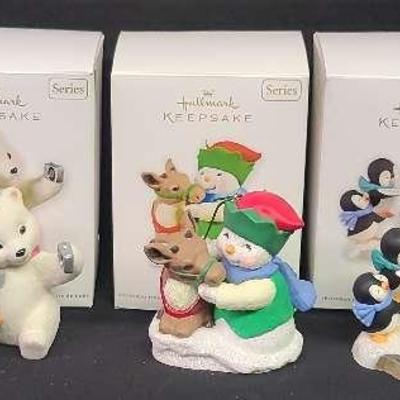 Hallmark Keepsake Snowball and Tuxedo Penguin Ornament Collection