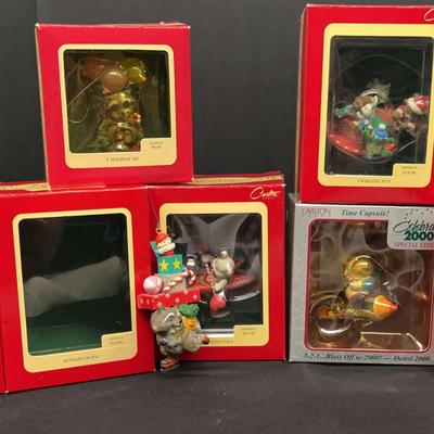 Darling Lot Of Carlton Cards Christmas Ornaments With 2000 Special Edition Included