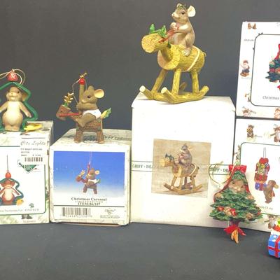 Charming Tails Christmas Ornaments – Adorable Animal-Themed Decorations With Boxes