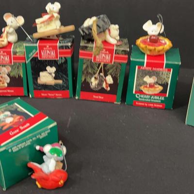 Cherry Jubilee Mouse Ornament & Hallmark Keepsake Assortment