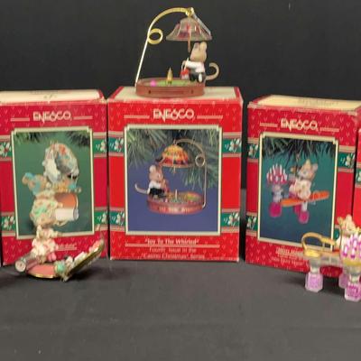 Vintage Christmas Ornaments Featuring Enesco "Moon Beam Dreams"