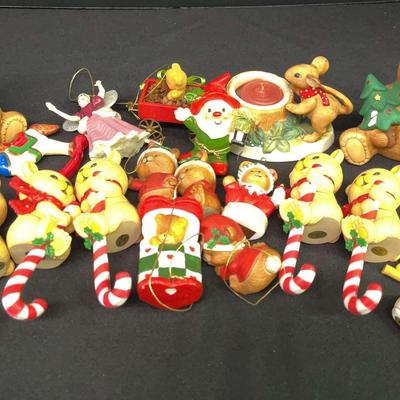 Hanging Christmas Ornaments – Bears & Holiday Characters