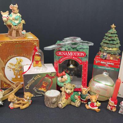 Mixed Christmas Ornament Lot – Includes Enesco By Priscilla Hillman