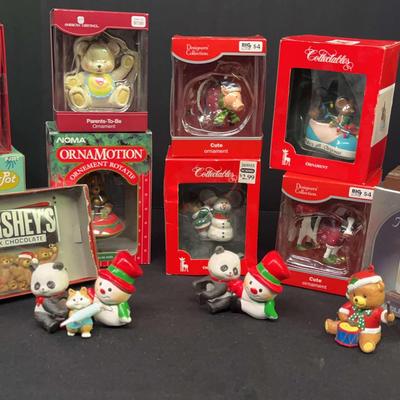 Variety Lot Of Christmas Ornaments – Includes Hershey's Chocolate Bar Ornament