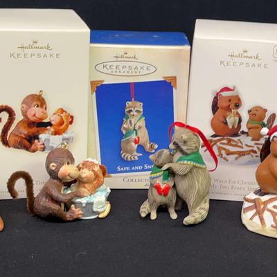 Hallmark Keepsake Animal Ornament Set Featuring “My Two Front Teeth”