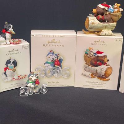 Hallmark Keepsake Puppy Love Ornaments – Featuring 2006 Cool Decade Husky