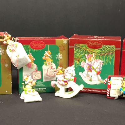 Vintage Carlton Cards Christmas Ornament Lot – 7 Collectible Holiday Treasures