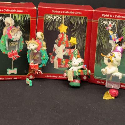 Carlton Cards Heirloom Christmas Ornaments Featuring Ice Pals And More Dated 1993–1998