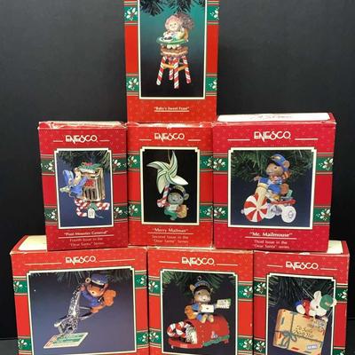 Enesco Holiday Ornament Collection Featuring "Mr. Mailmouse"