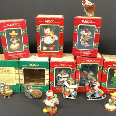 Enesco Treasury Of Christmas Ornaments – Original Boxes Included