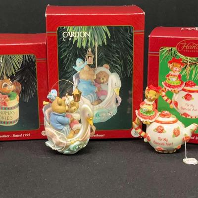 Carlton Cards “Grandmother 1995” Ornament & Heirloom Teapot Collection