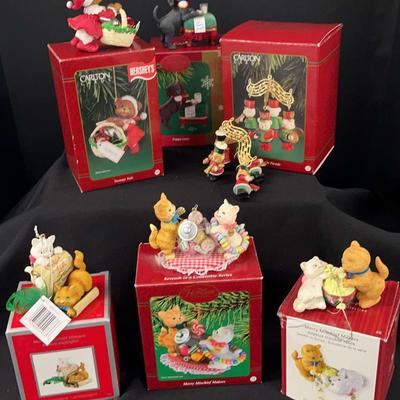 Carlton Cards “Merry Mischief Makers” Cat Ornament & Musical Parade Collection
