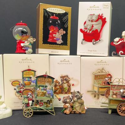 Hallmark Magic Ornament Assortment – Featuring Fox & Hound Express Kringle Cart