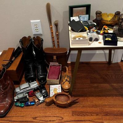 Men’s Boots, Collectibles, Camera, & More