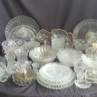 Heavy Cut Glassware 