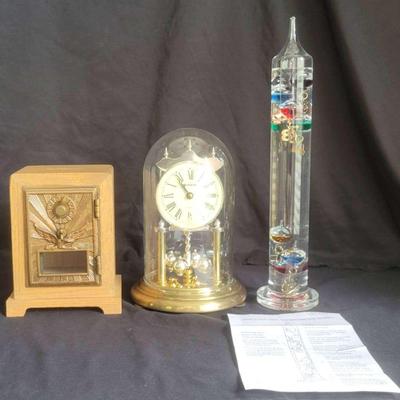 Decorative Timepieces and Vintage Bank Mailbox