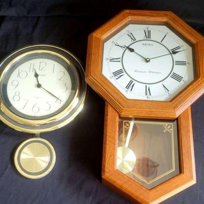 Pair of Seiko Wall Clocks – Working Condition