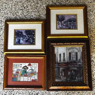 Parisian Prints and Original Gay Felton Piece