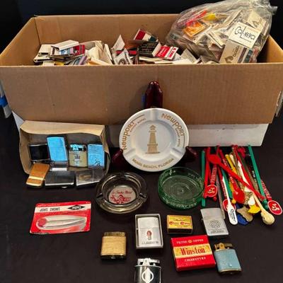 Vintage Smoking Collectibles – Zippos, Matches, Ashtrays & Stirrers