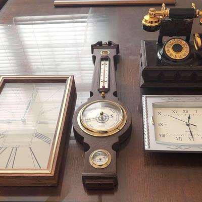 Office Decor Including Vintage Deco-Tel Phone 