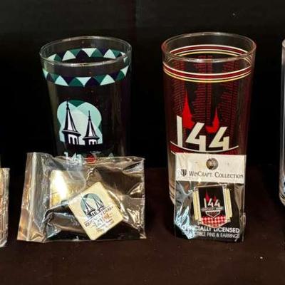 Kentucky Derby Glasses and Pins 