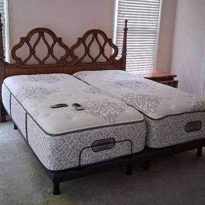 Beauty Rest Twin Mattresses with Adjustable Frame and Headboard