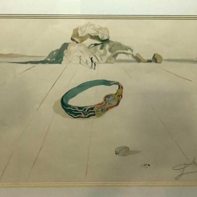 Sale Photo Thumbnail #90: Salvador Dali Signed “Desert Bracelet” Lithograph
