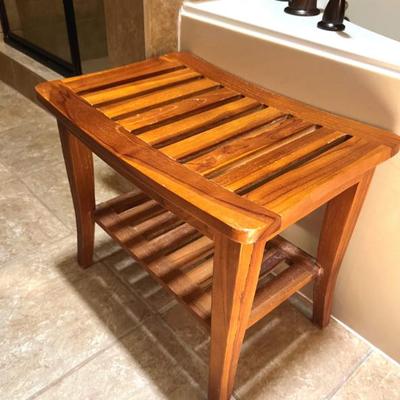 Sale Photo Thumbnail #57: Teak bench