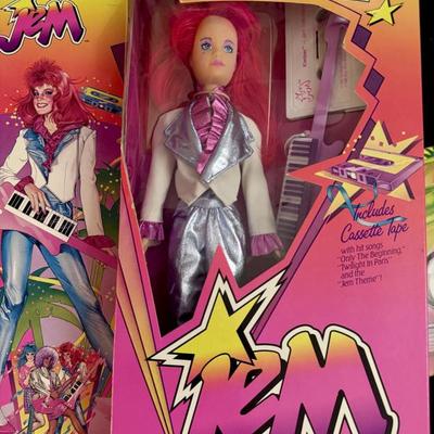 Jem figures and new in box collectibles!
