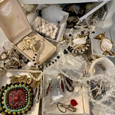 Vintage Jewelry Galore - this is just a very small sample - we will add more images as the week progresses