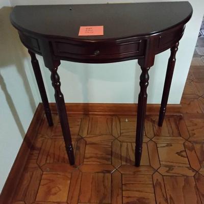 Contemporary Half Round Table 