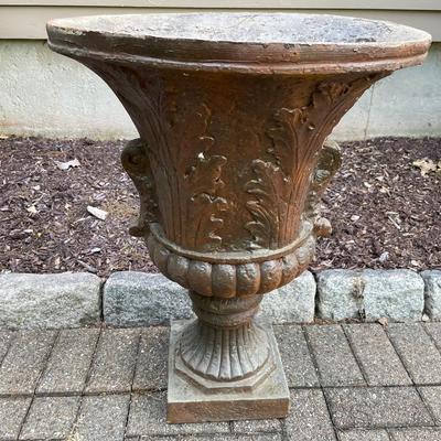 Large Brown Outdoor Planter Urn