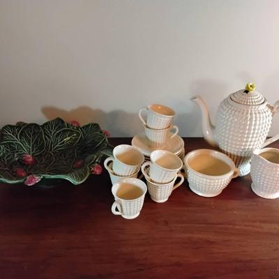 Vintage Ceramic Items Including Small Coffee Set