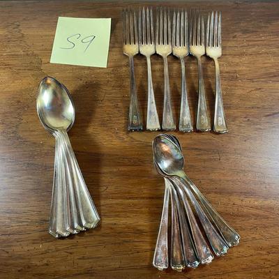 Lot Of Vintage Silver Plate Flatware From Hotels